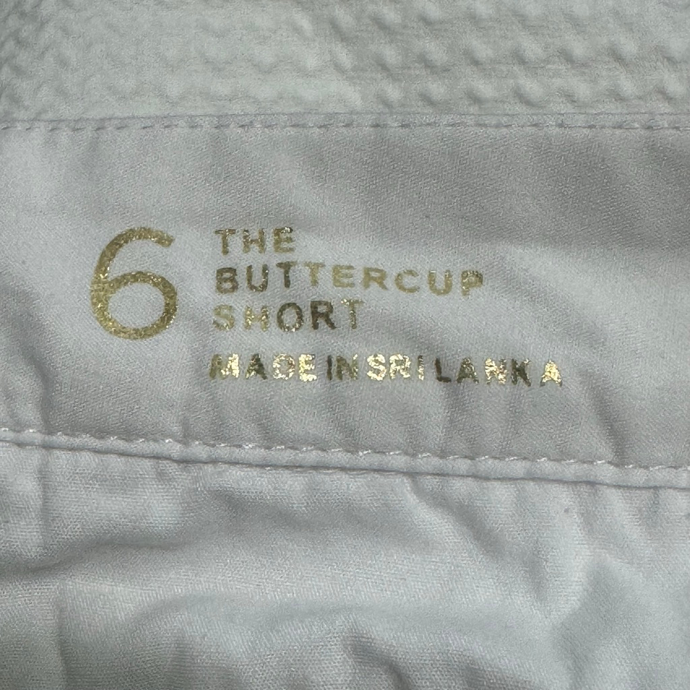 Lilly Pulitzer Buttercup Shorts White Textured Scallop Hem Size 6 Summer - Picture 8 of 10
